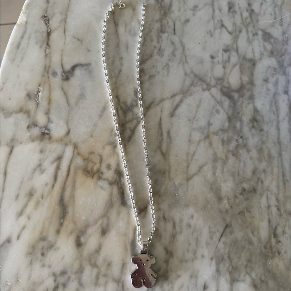 Authentic x large Tous set with chain in 22 inches